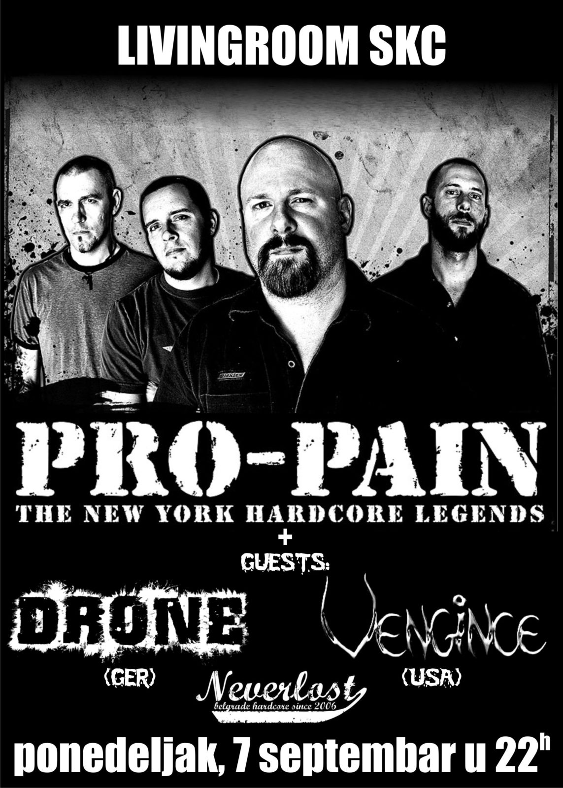 Pro-Pain u Beogradu, SKC 07.09.2009