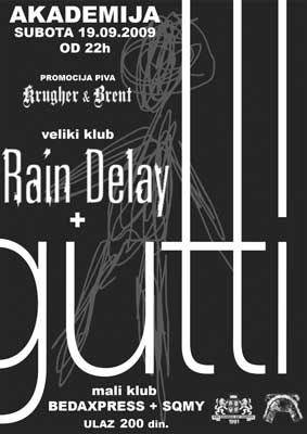 GUTTI [SLO], RAIN DELAY [SR], BEDA XPRESS [MAK] & SQMY [SR] LIVE @ AKADEMIJA|Subota 19. septembar