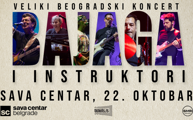 Bajaga i Instruktori: Koncert u Beogradu, Sava Centar, 22. oktobar 2026.